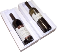 Eske med lokk til vinflaske