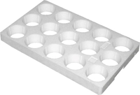 Blomsterbrett, runde hull, 15 hull / 10 cm, uten bunn