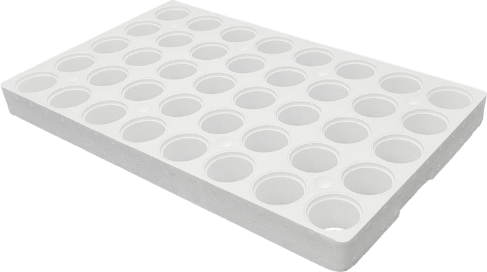 Blomsterbrett, runde hull, 40 hull / 5,5 cm, uten bunn