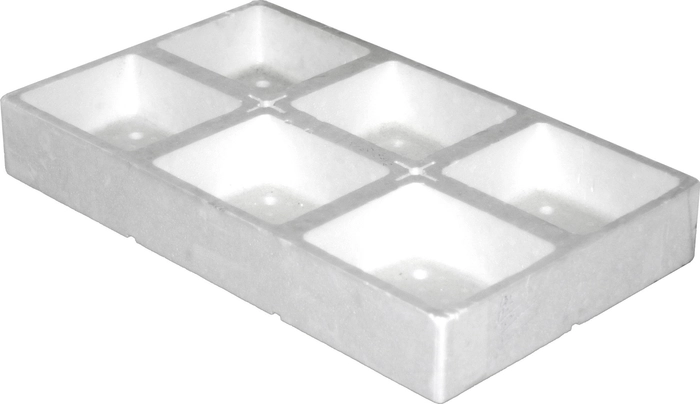 Blomsterbrett, firkant hull, Plantekasse 6-roms multibox